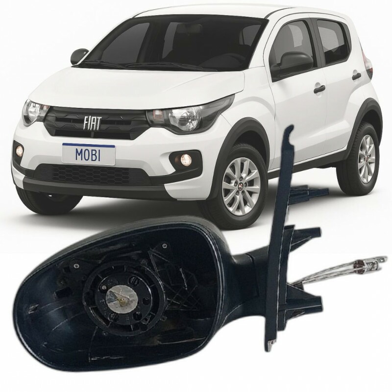 Retrovisor Mobi 2016 a 2025 2P 4P Esquerdo Manual