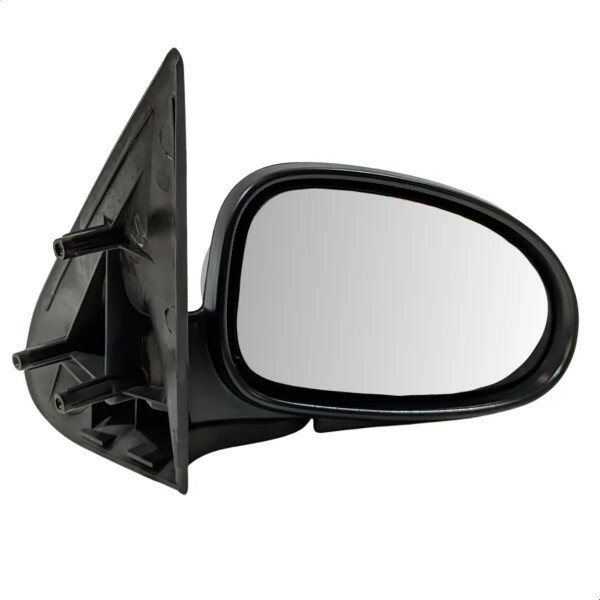 Retrovisor Gol G2 1995 a 1999 Direito 5P Fixo Preto Base Plástico