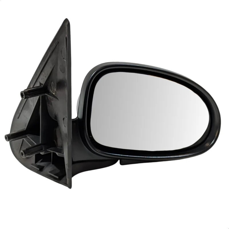 Retrovisor Gol G2 1995 a 1999 Direito 5P Fixo Preto Base Plástico