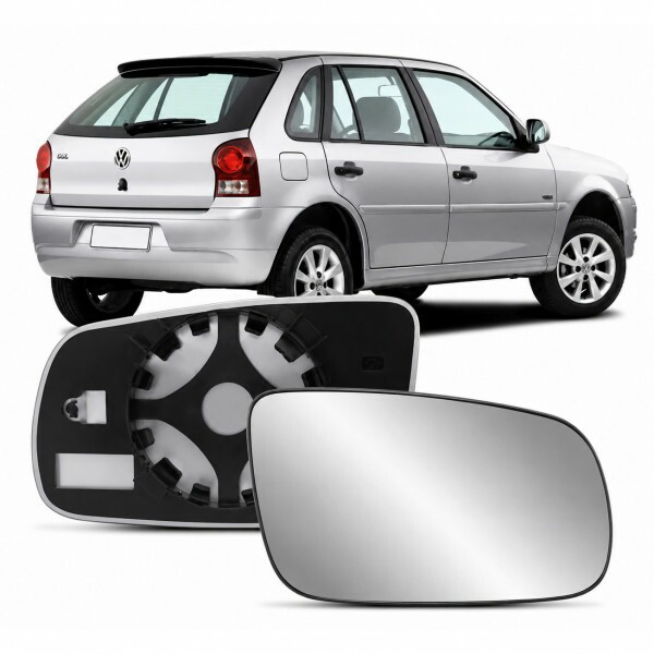 Lente Retrovisor Gol G3 G4 1999 a 2009 Direito Lente Com Placa Lente Convexa