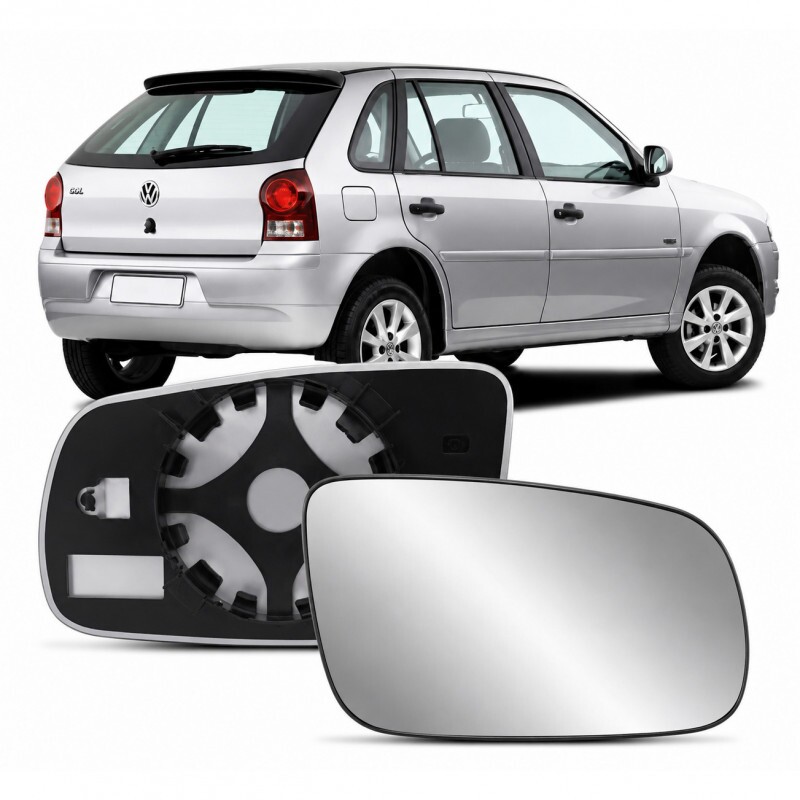 Lente Retrovisor Gol G3 G4 1999 a 2009 Direito Lente Com Placa Lente Convexa