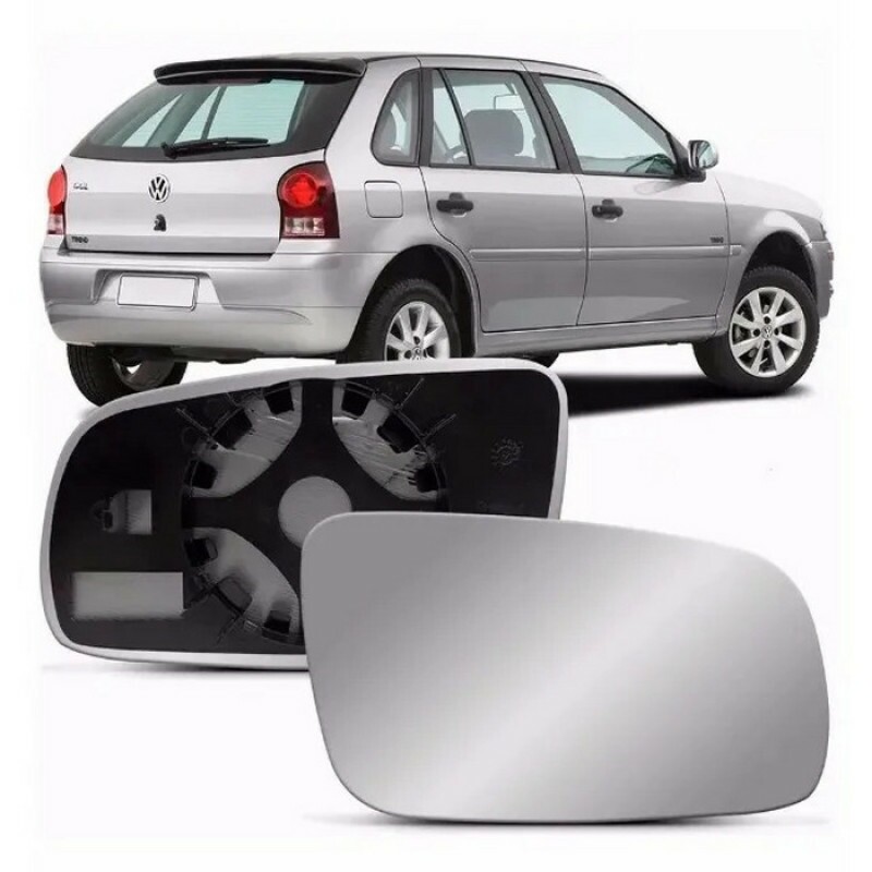 Lente Retrovisor Gol G3 G4 1999 a 2009 Direito Lente Com Placa Lente Convexa