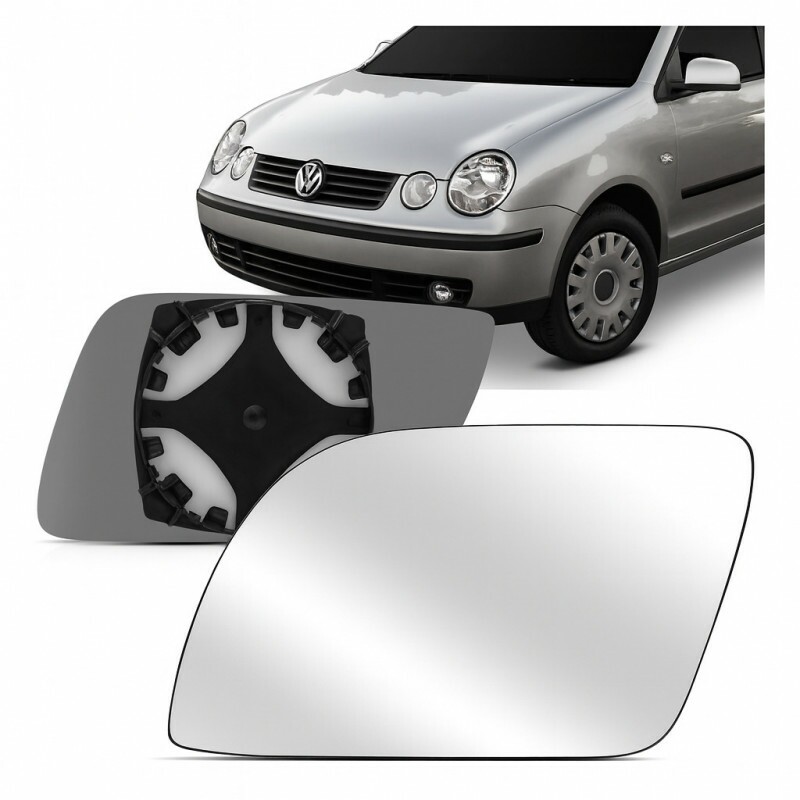 Lente Retrovisor Polo 2002 e 2008 Esquerdo
