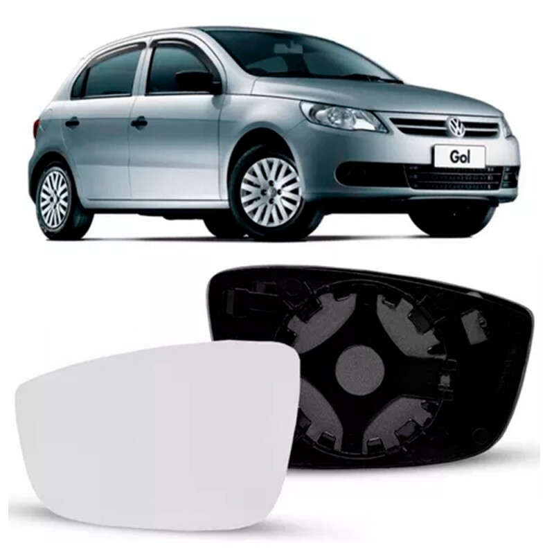 Lente Retrovisor Gol G5 2008 a 2012 Esquerdo