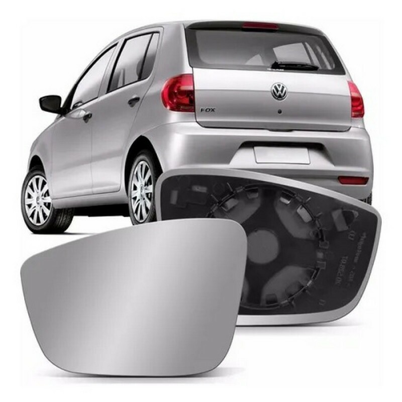 Lente Retrovisor Fox Gol Voyage  Saveiro G6 G7 G8 2010 a 2022 Lado Esquerdo