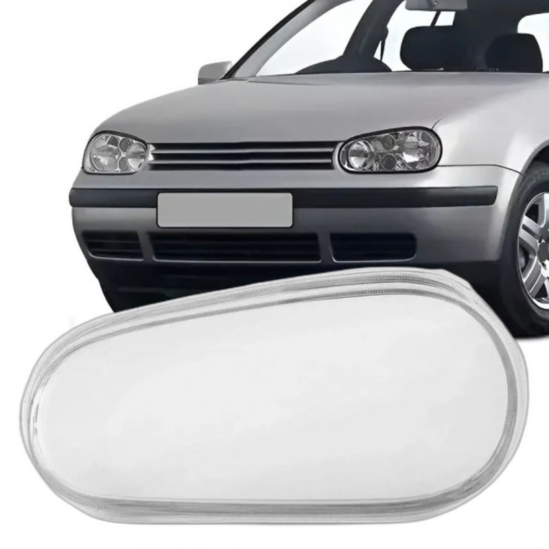 Lente do Farol Golf 1999 a 2007 Lado Esquerdo Sapão Lente do Farol Golf 1999 a 2007 Lado Esquerdo Sapão