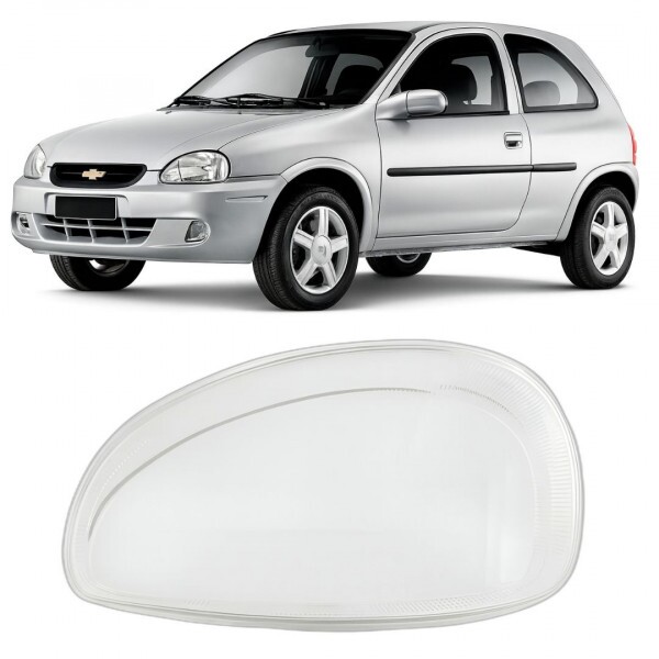 Lente do Farol Corsa 2000 a 2010 Esquerdo