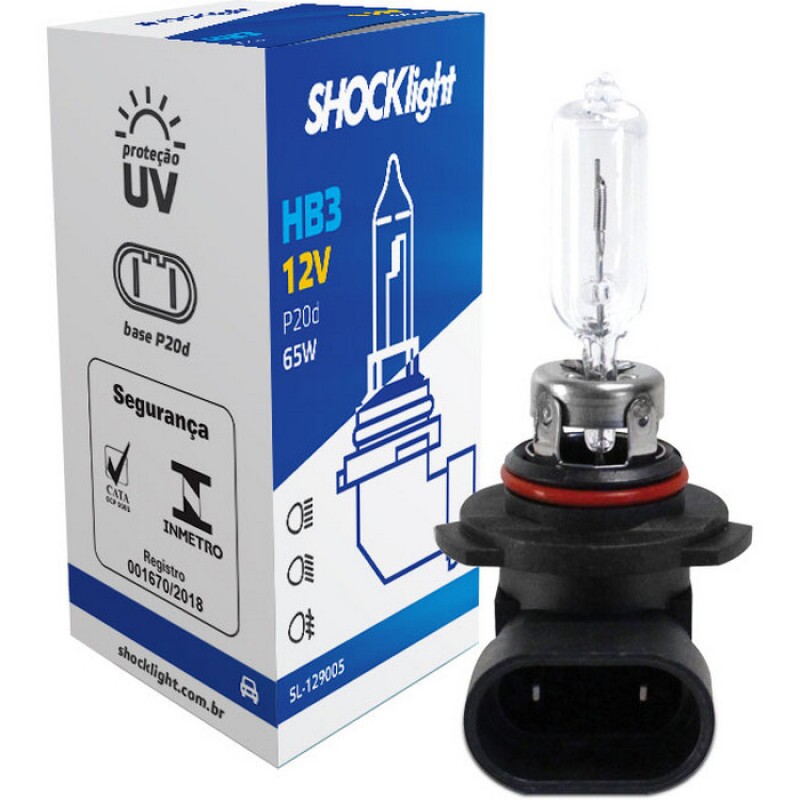 Lâmpada de Farol 12v Hb3 60w 65w P20d Std Lâmpada de Farol 12v Hb3 60w 65w P20d Std
