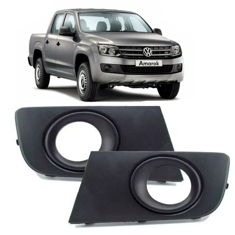 Par Moldura Preta Milha Amarok 2011 a 2013