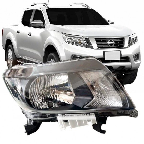 Farol Nissan Frontier 2019 a 2023 Direito Mascara Negra