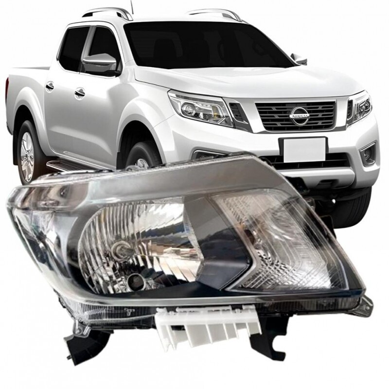 Farol Nissan Frontier 2019 a 2023 Direito Mascara Negra